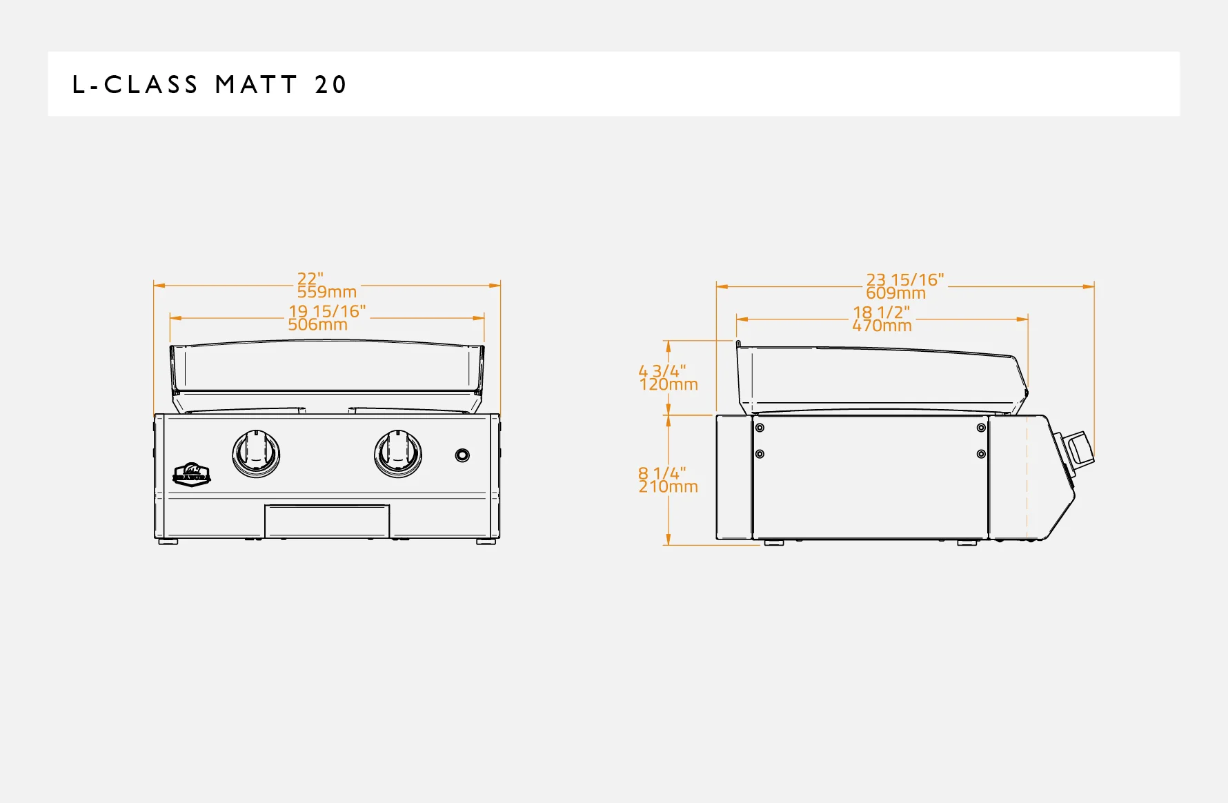L Class Matte Black 20 Griddle - Image 5