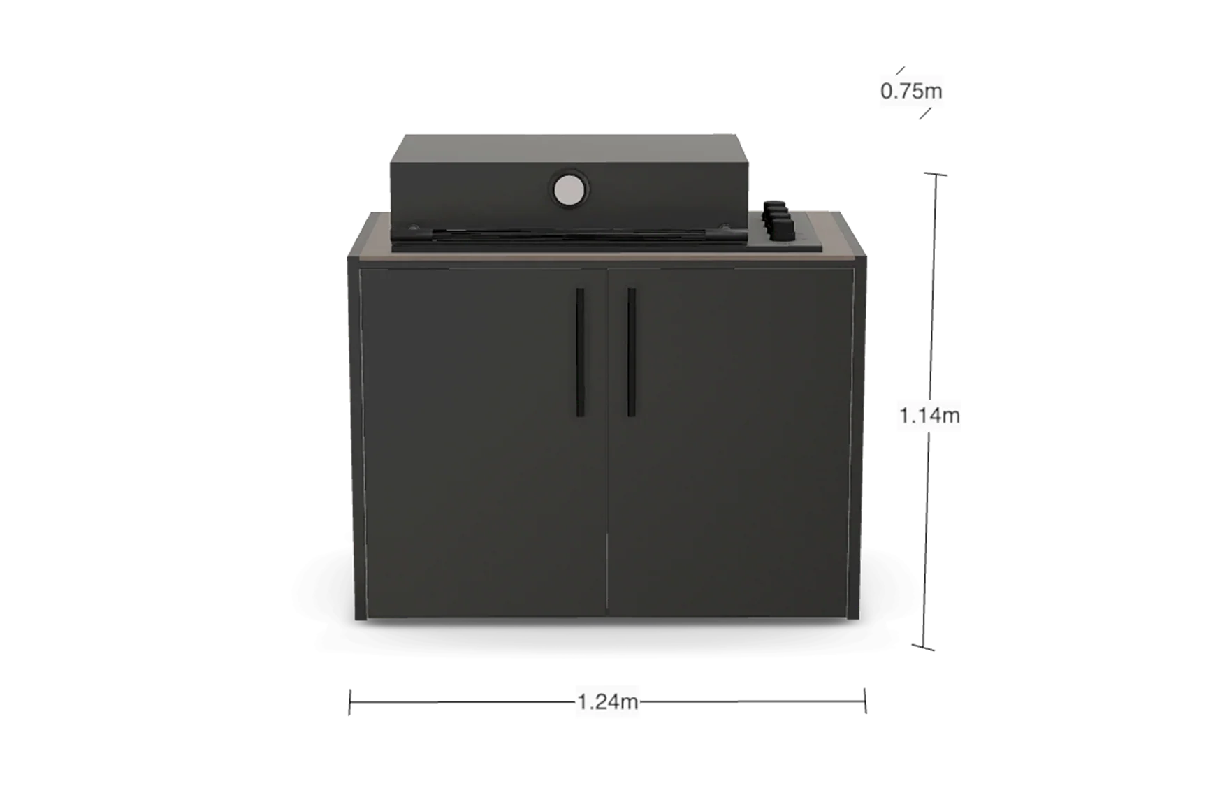 KC 120 Drop-In Grill - Barro Satin - Image 2