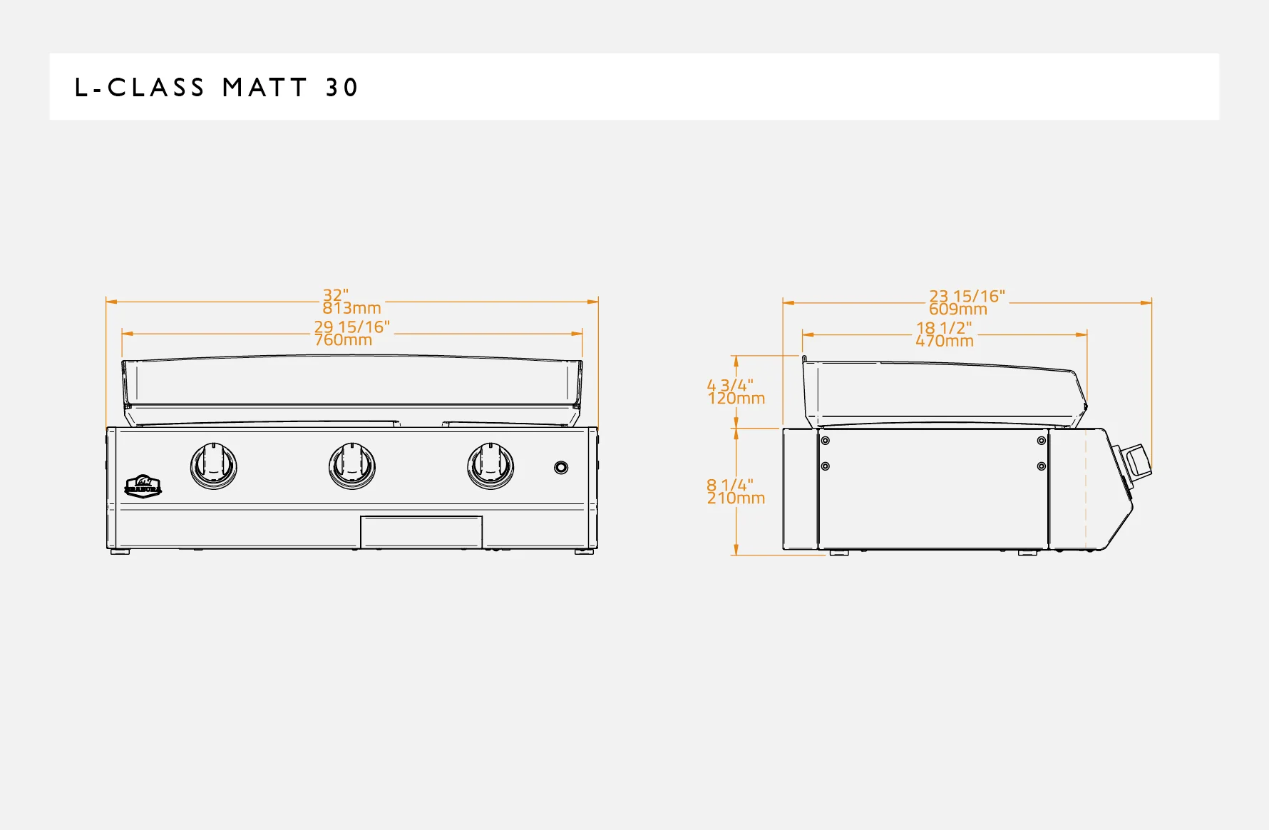 L Class Matte Black 30 Griddle - Image 5