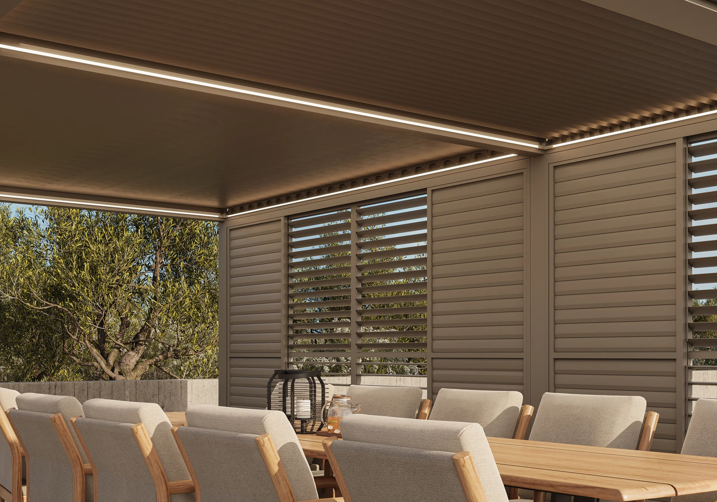 Luxe Pergola Louvered Side Walls - Image 4