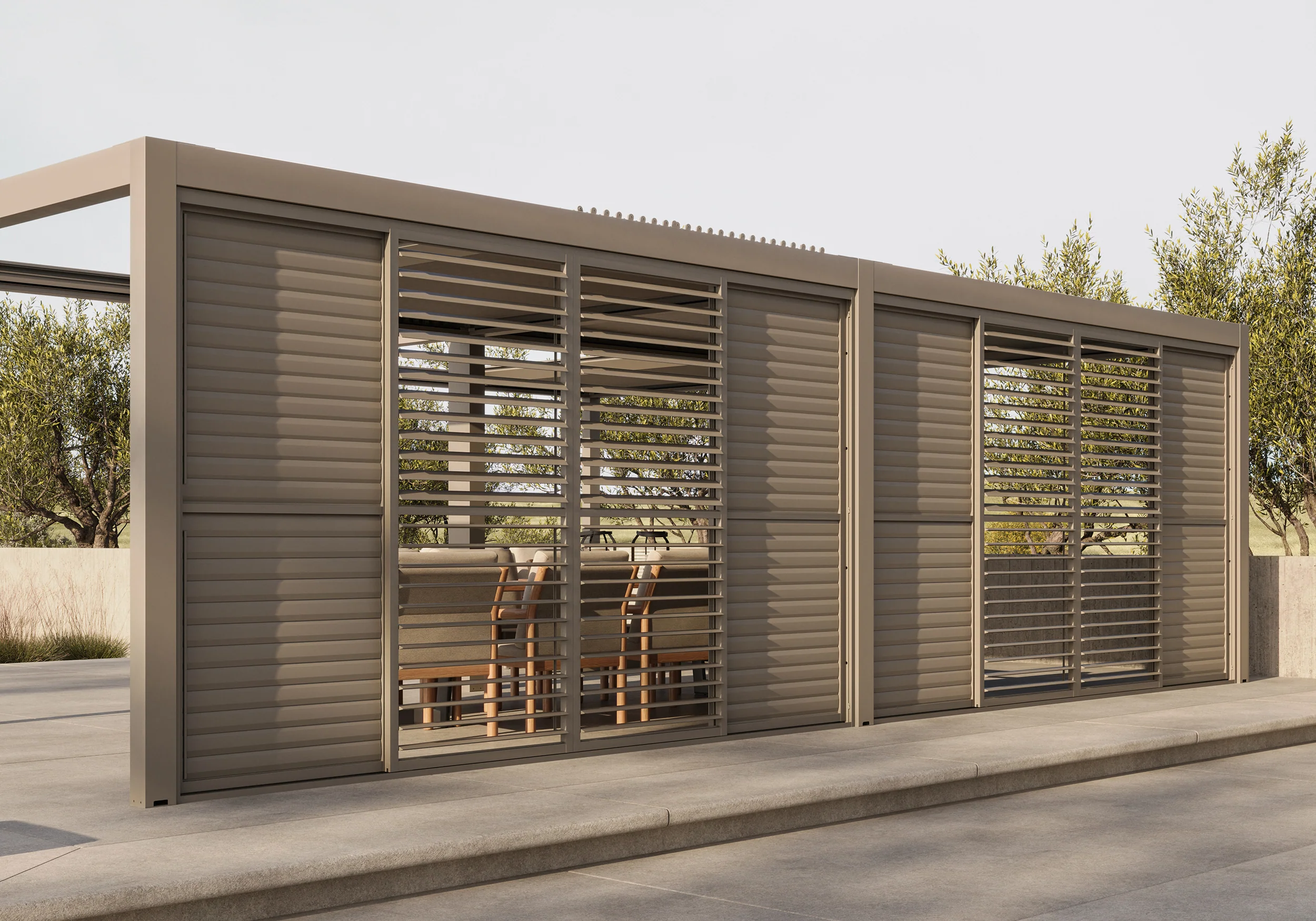 Luxe Pergola Louvered Side Walls - Image 5