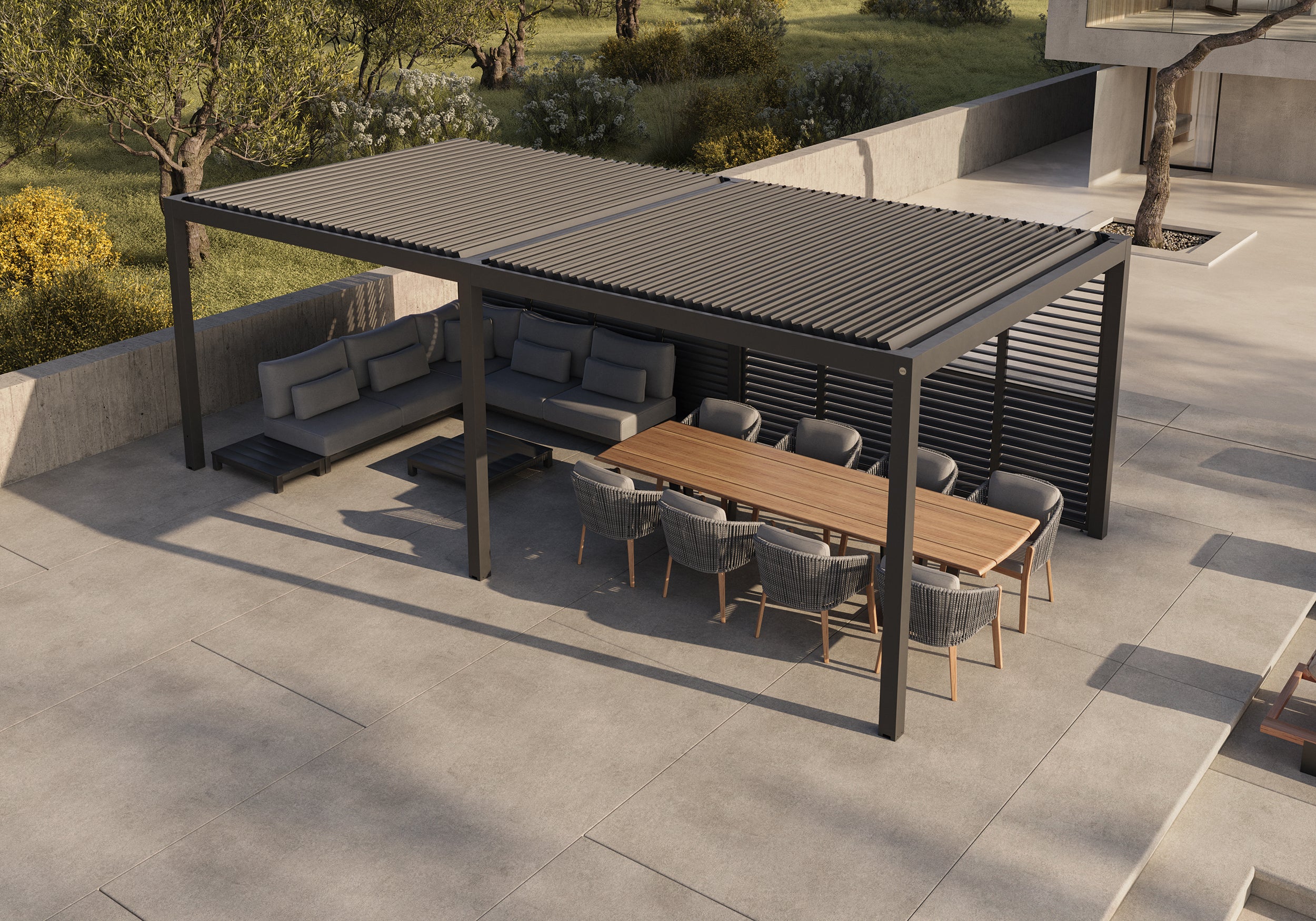 Luxe Pergola Louvered Side Walls - Image 6