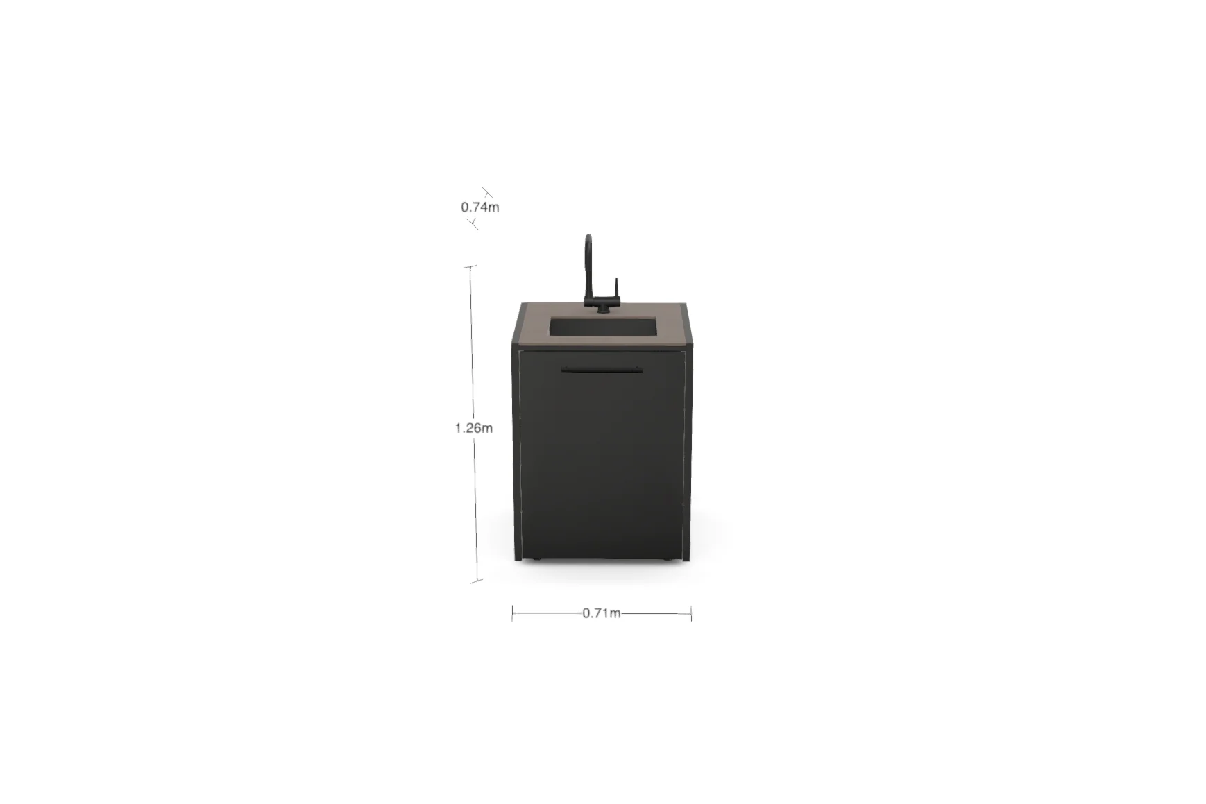 Sink unit - Barro Satin - Image 2